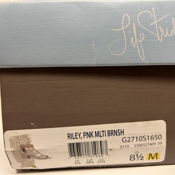 Lifestride Womens Riley Sandal Pink Size 8.5 M - Picture 6 of 6